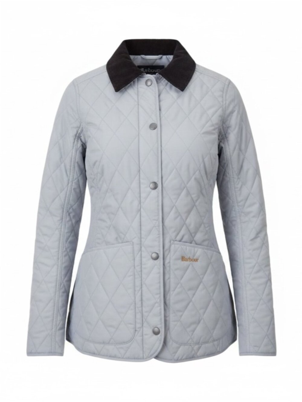 Barbour Annandale Quilted Jacket Women’s 6 US Grey Lightweight Corduroy
